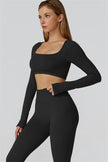 The Reign Long Sleeve Crop Top