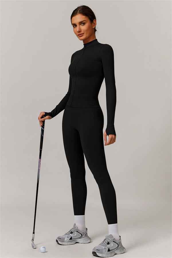 The Nova Luxe Jacket Sports Bra Leggings 3-Piece Set