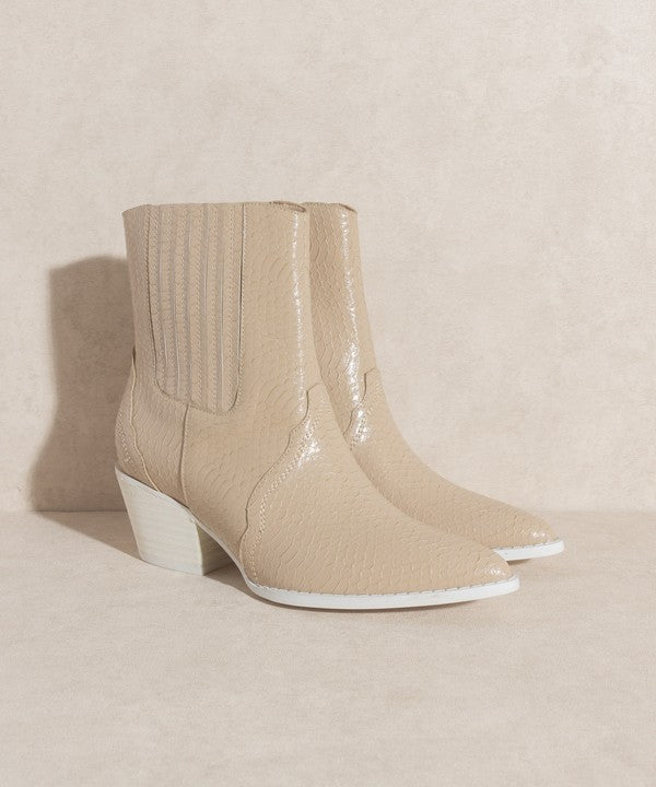 OASIS SOCIETY Dawn - Paneled Western Bootie - Pikemla