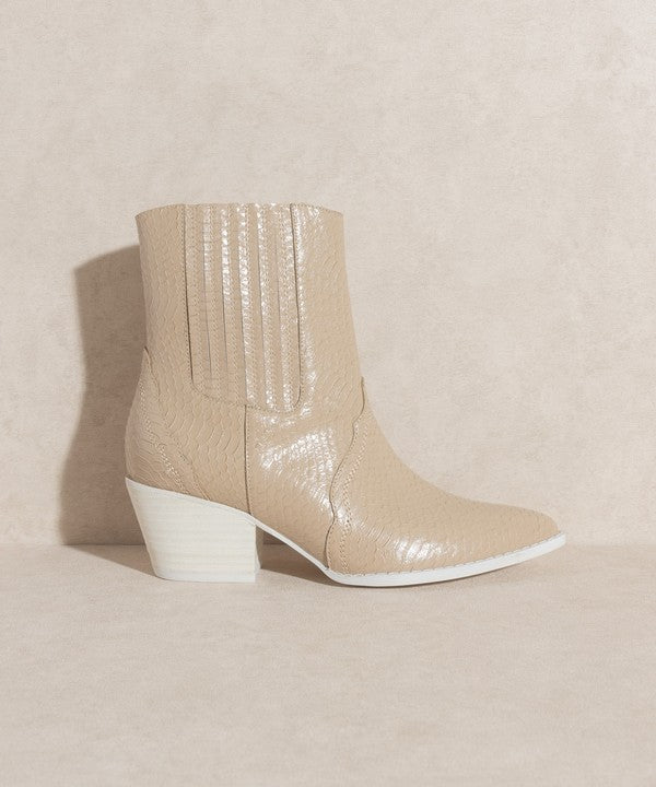 OASIS SOCIETY Dawn - Paneled Western Bootie - Pikemla