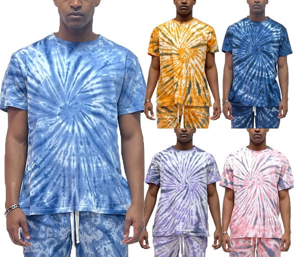 Men’s Tie Dye Cotton T-shirt - Pikemla