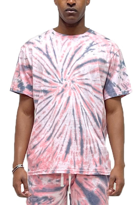 Men’s Tie Dye Cotton T-shirt - Pikemla