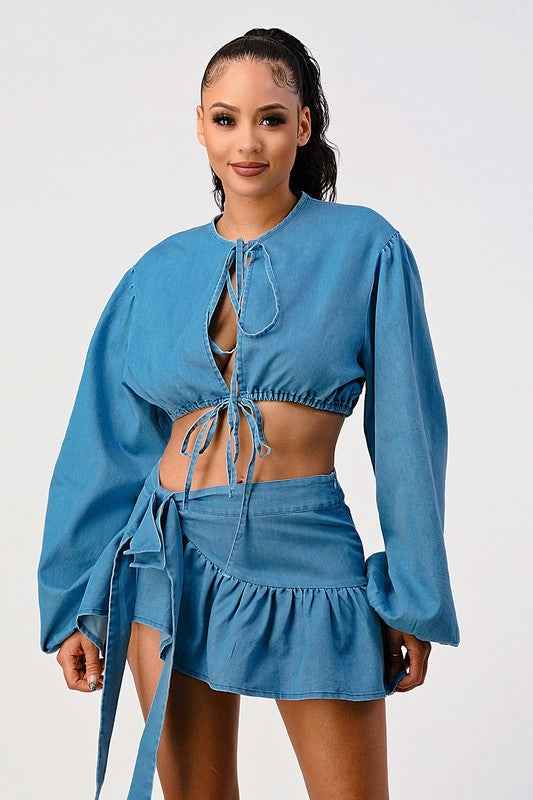 Denim Dreams Two-Piece Set