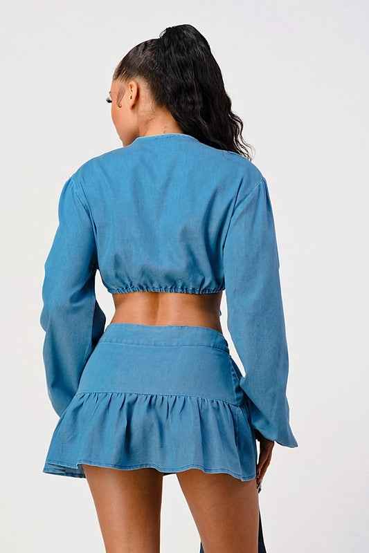 Denim Dreams Two-Piece Set