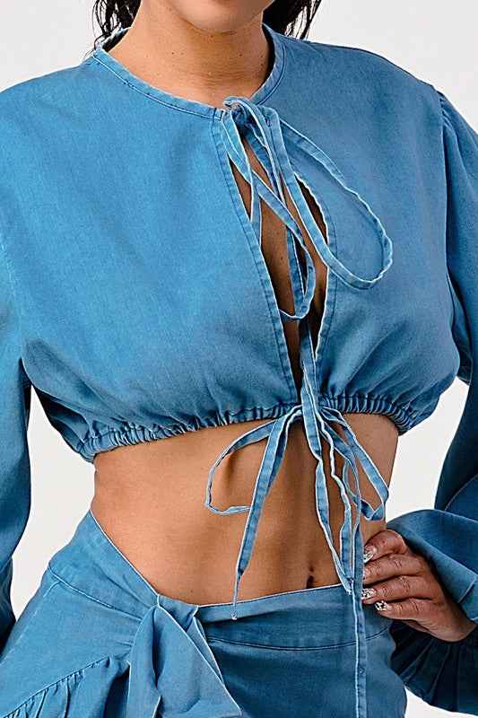 Denim Dreams Two-Piece Set