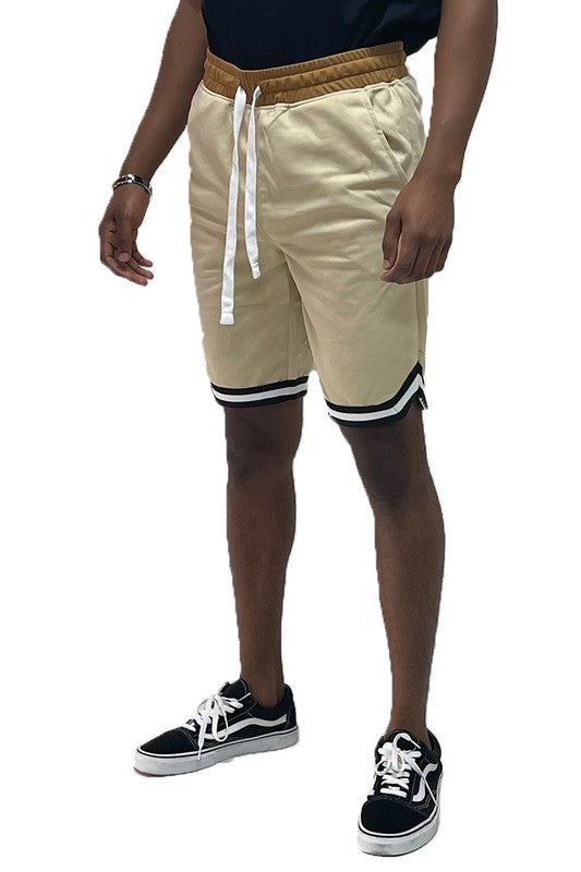 Men’s Solid Athletic Basketball Sports Shorts - Pikemla