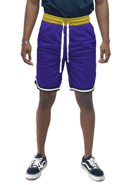 Men’s Solid Athletic Basketball Sports Shorts - Pikemla