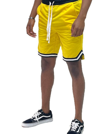 Men’s Solid Athletic Basketball Sports Shorts - Pikemla