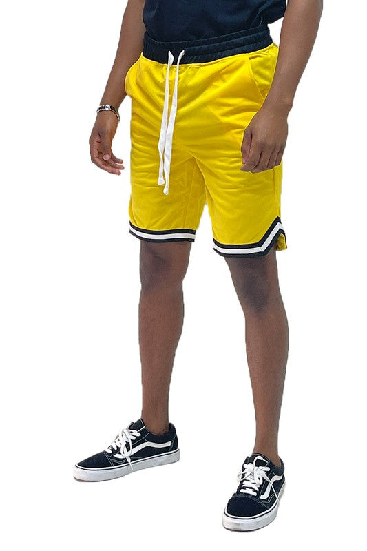 Men’s Solid Athletic Basketball Sports Shorts - Pikemla