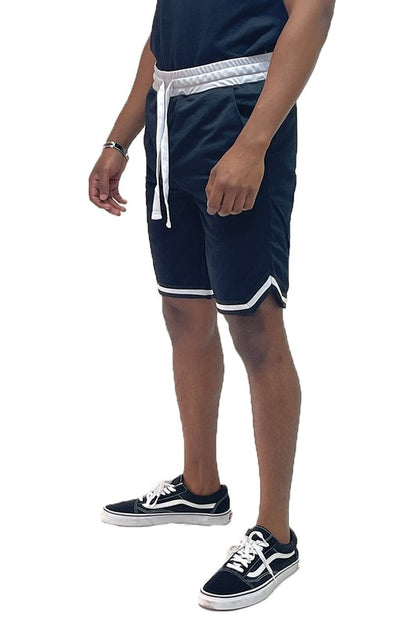 Men’s Solid Athletic Basketball Sports Shorts - Pikemla