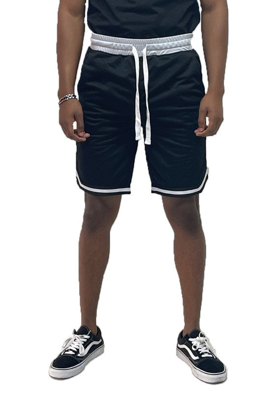 Men’s Solid Athletic Basketball Sports Shorts - Pikemla