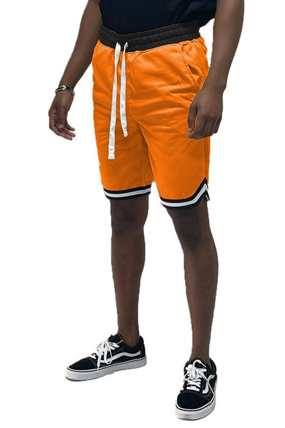 Men’s Solid Athletic Basketball Sports Shorts - Pikemla