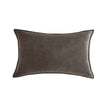 Luxe velvet lumbar pillow 19 colors classic flange edge elegant solid color accent insert included 12
