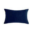 Luxe velvet lumbar pillow 19 colors classic flange edge elegant solid color accent insert included 12