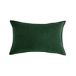 Luxe velvet lumbar pillow 19 colors classic flange edge elegant solid color accent insert included 12