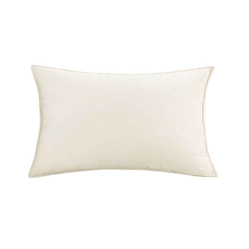 Luxe velvet lumbar pillow 19 colors classic flange edge elegant solid color accent insert included 12