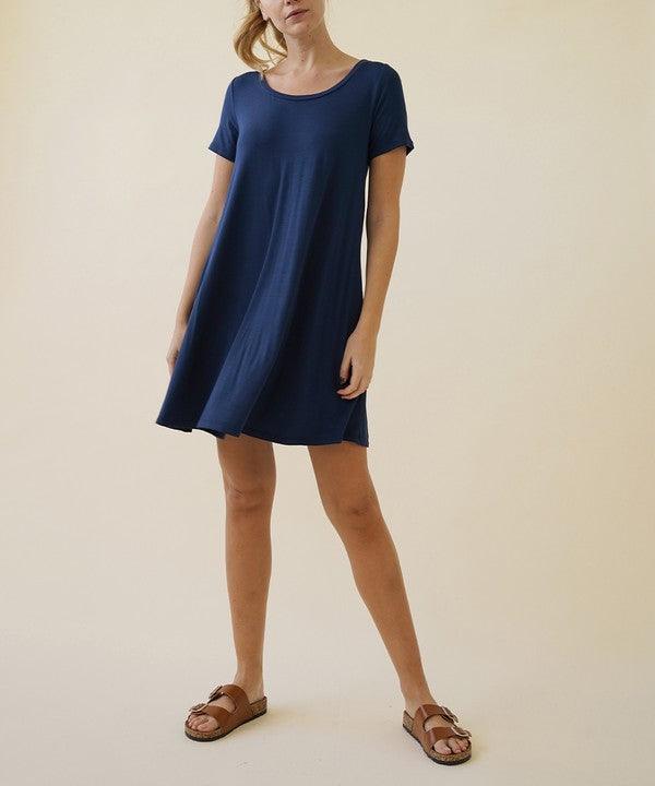 BAMBOO SHORT SLEEVE DRESS - Pikemla