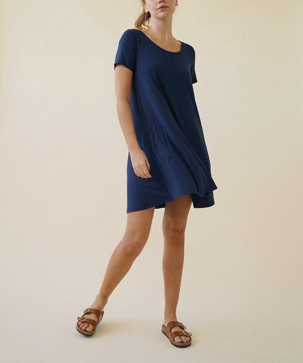 BAMBOO SHORT SLEEVE DRESS - Pikemla