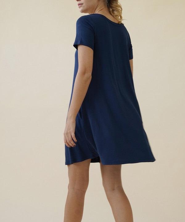 BAMBOO SHORT SLEEVE DRESS - Pikemla