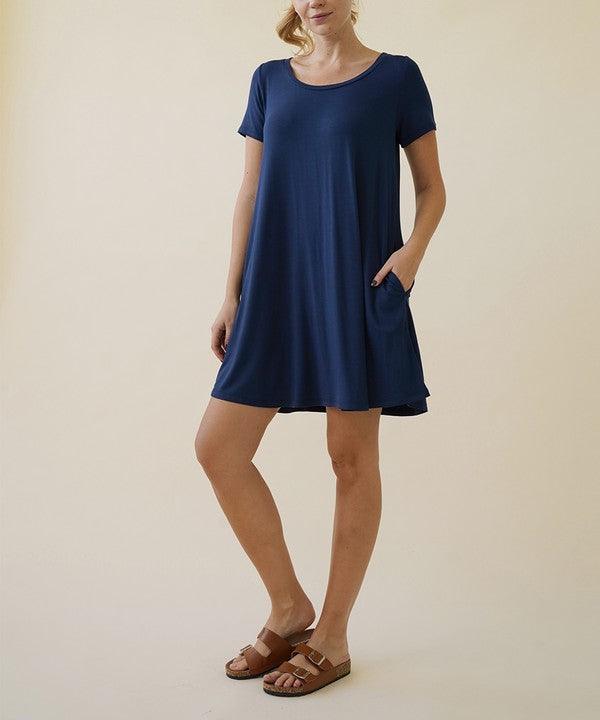 BAMBOO SHORT SLEEVE DRESS - Pikemla