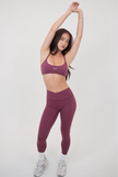 My Time Is Divine Plum Sculpt V-Waist Legging