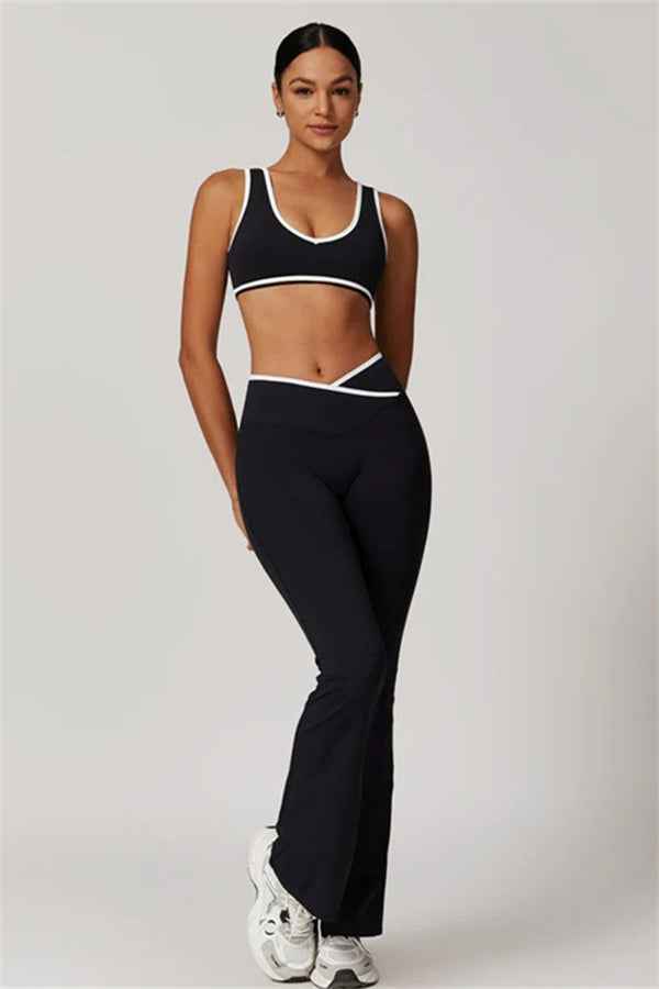 The Stamina Sports Bra Flared Leggings 2-Piece Set