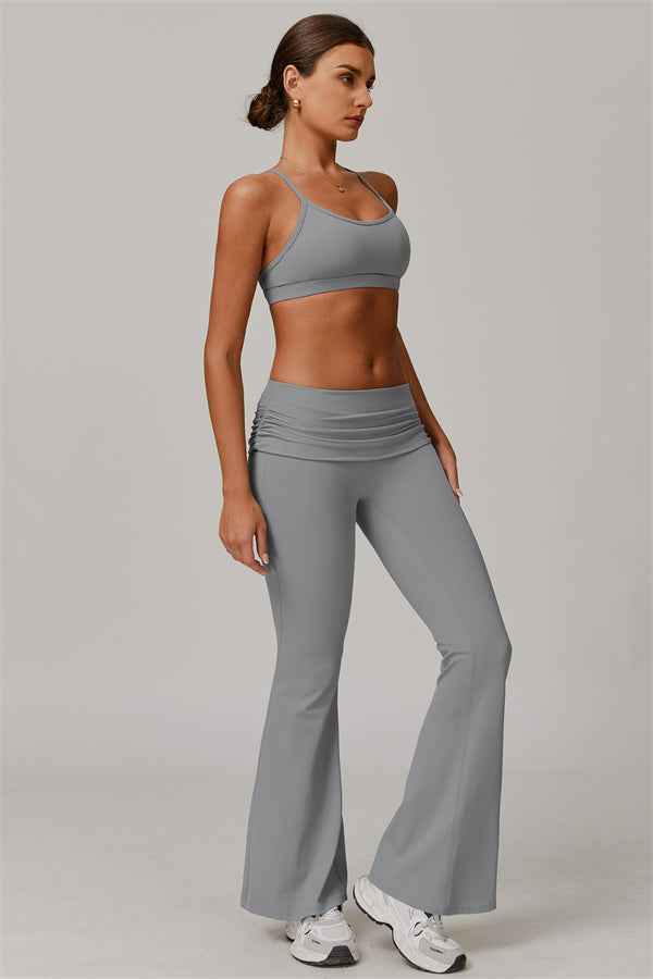 The Juno Star Sports Bra Flared Leggings 2-Piece Set