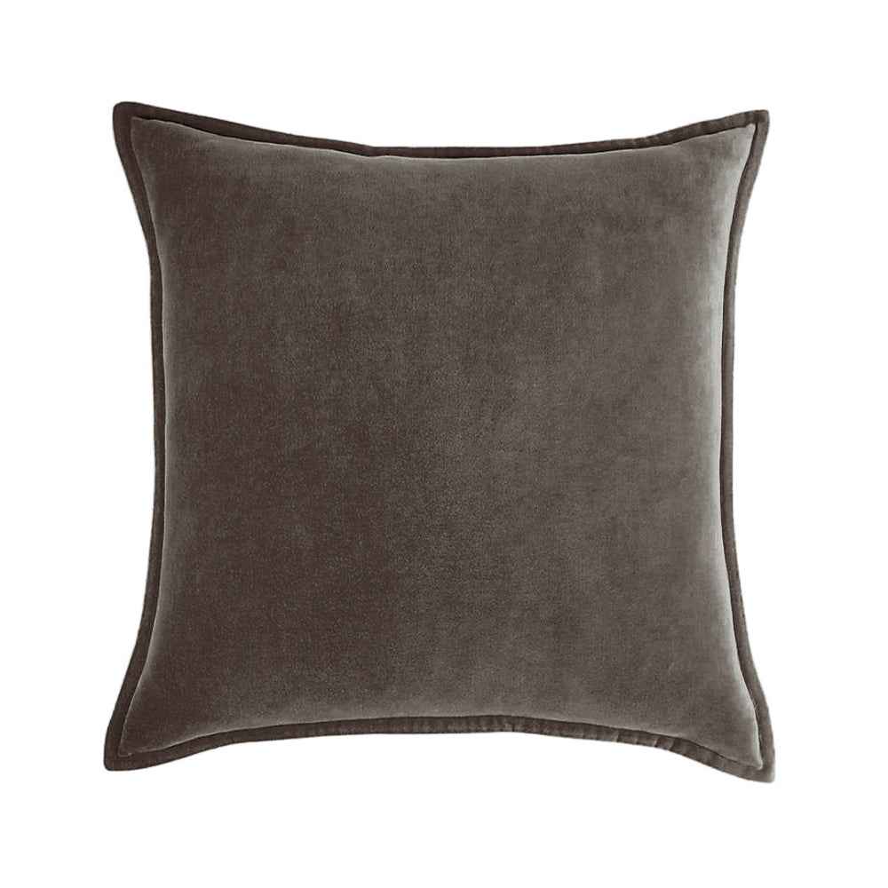 20''x20'' luxe velvet throw pillow  | 19 colors soft & elegant piped edge design | modern couch & bedroom accent | insert included