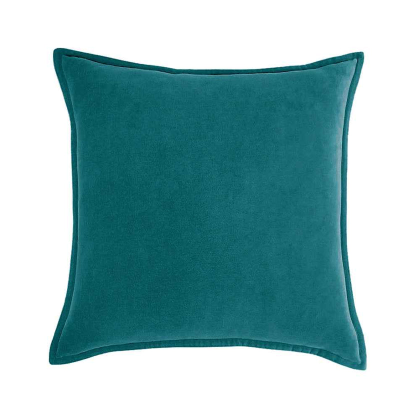20''x20'' luxe velvet throw pillow  | 19 colors soft & elegant piped edge design | modern couch & bedroom accent | insert included