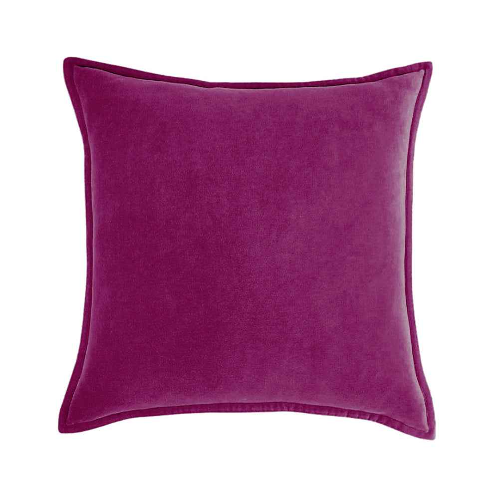 20''x20'' luxe velvet throw pillow  | 19 colors soft & elegant piped edge design | modern couch & bedroom accent | insert included