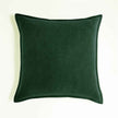 20''x20'' luxe velvet throw pillow  | 19 colors soft & elegant piped edge design | modern couch & bedroom accent | insert included