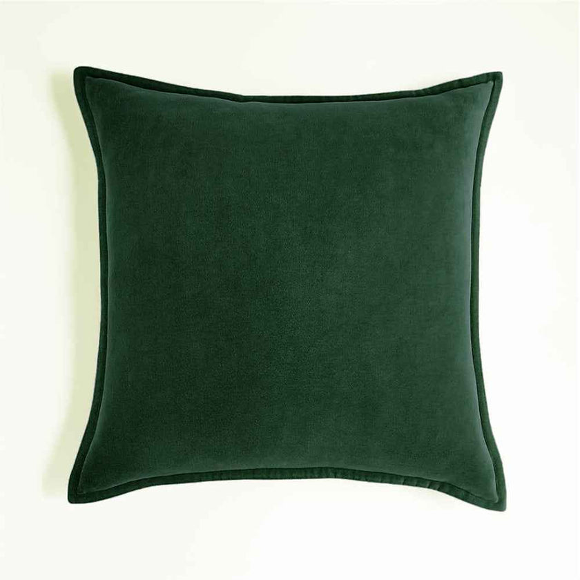 20''x20'' luxe velvet throw pillow  | 19 colors soft & elegant piped edge design | modern couch & bedroom accent | insert included