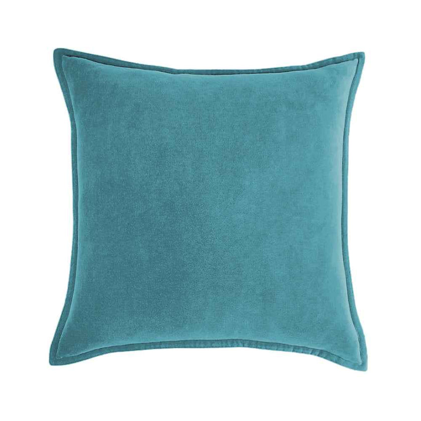 20''x20'' luxe velvet throw pillow  | 19 colors soft & elegant piped edge design | modern couch & bedroom accent | insert included