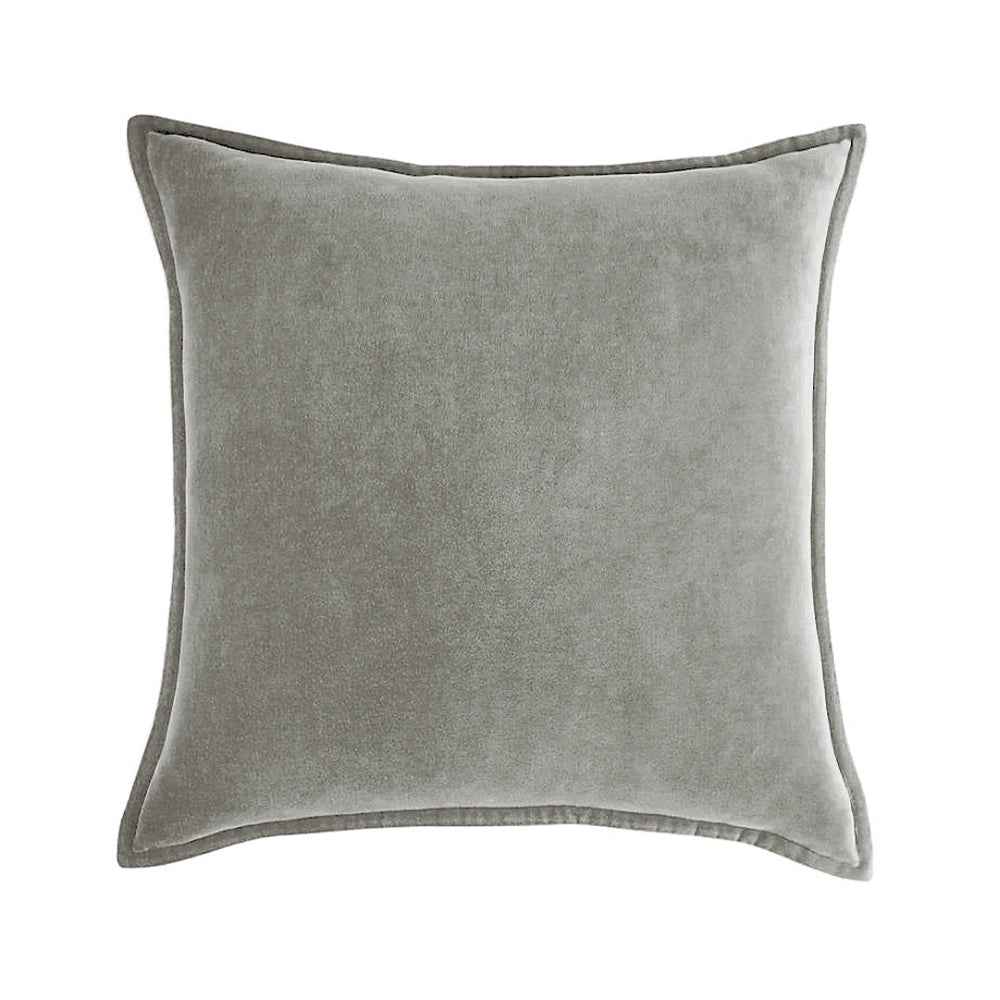20''x20'' luxe velvet throw pillow  | 19 colors soft & elegant piped edge design | modern couch & bedroom accent | insert included
