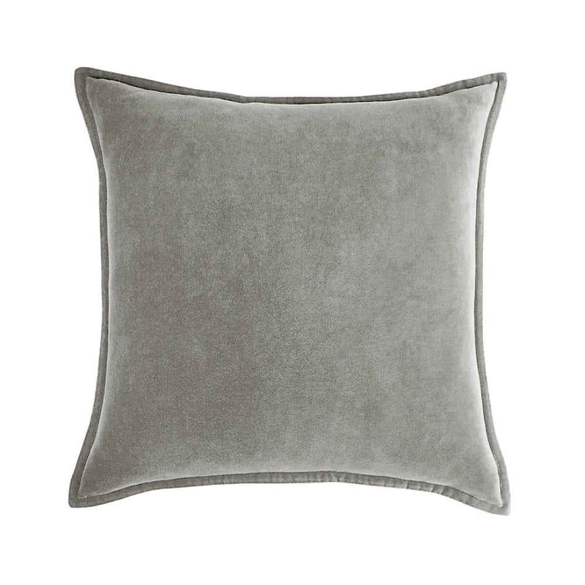 20''x20'' luxe velvet throw pillow  | 19 colors soft & elegant piped edge design | modern couch & bedroom accent | insert included