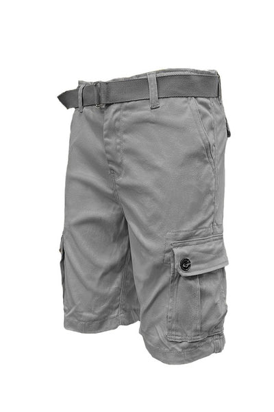 Men’s Belted Cargo Shorts - Pikemla