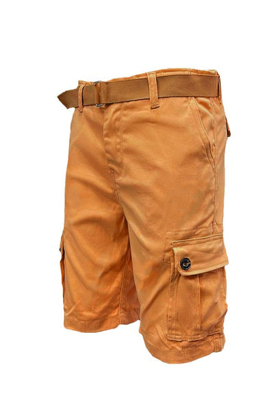 Men’s Belted Cargo Shorts - Pikemla