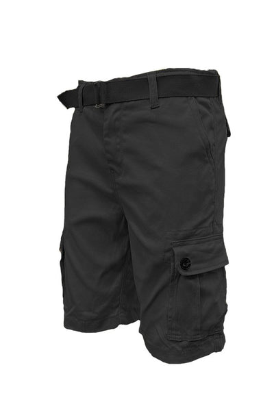 Men’s Belted Cargo Shorts - Pikemla