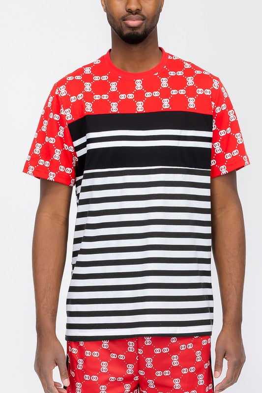 Men’s Short Sleeved Printed Tee - Pikemla