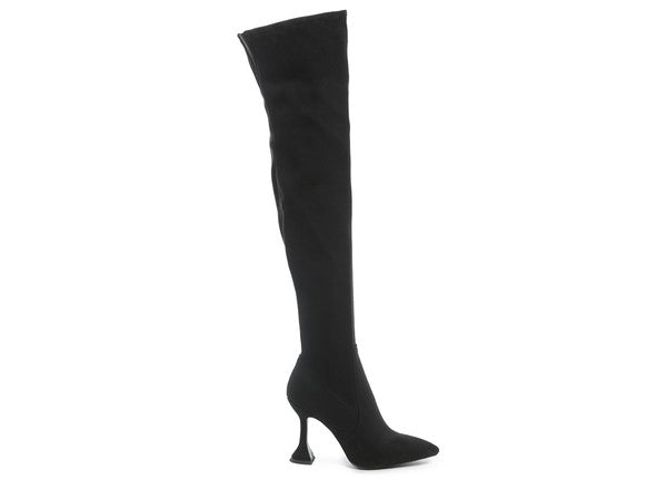 BRANDY OVER THE KNEE HIGH HEELED BOOTS - Pikemla