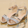 All-match Women's Sandals With Bright Leather Low-heel Buckle