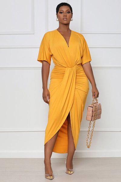 Sunny Heart Wrap Dress - Pikemla