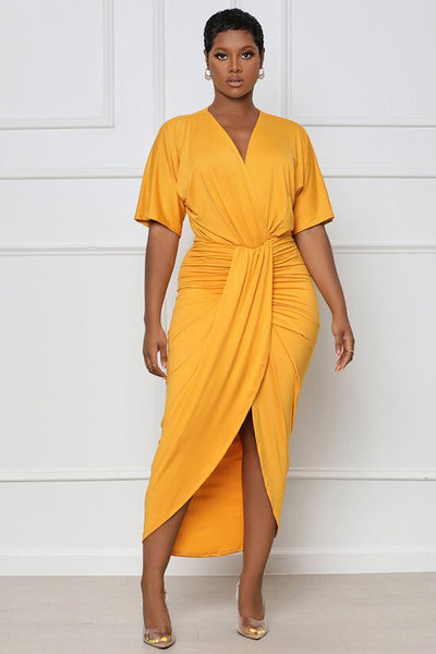 Sunny Heart Wrap Dress - Pikemla