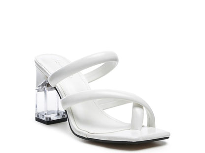 ERISED Clear Heel Toe Ring Slides - Pikemla