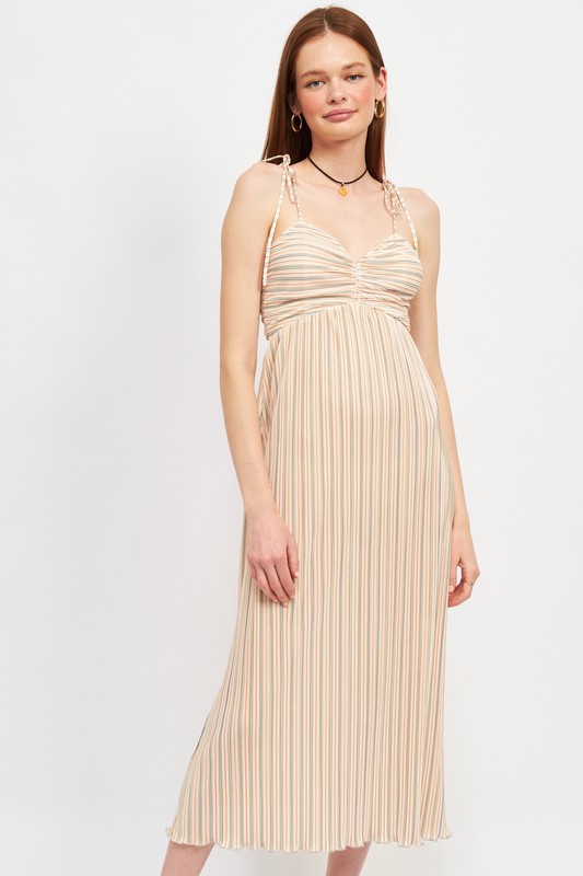 SPAGHTETTI STRAP MAXI DRESS