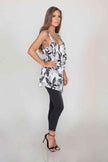 White Indah Floral Print Blouse