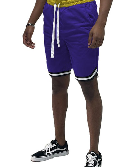Men’s Solid Athletic Basketball Sports Shorts - Pikemla