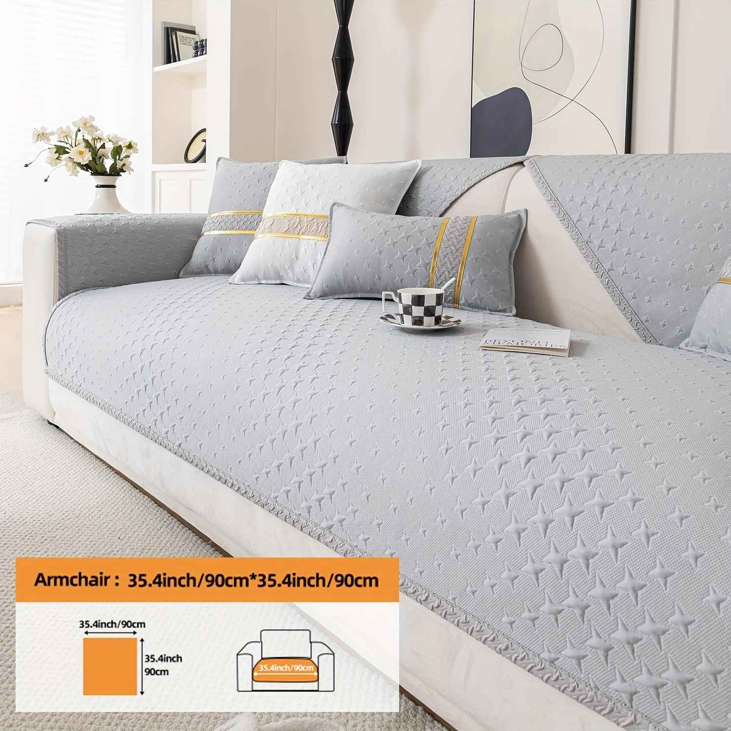 Summer Cooling Silk Non-slip Sofa Cover- Couch Cover for Dogs