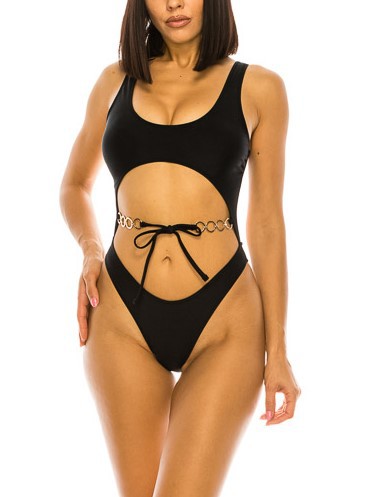 Meghan Cutout Bathing Suit - Pikemla
