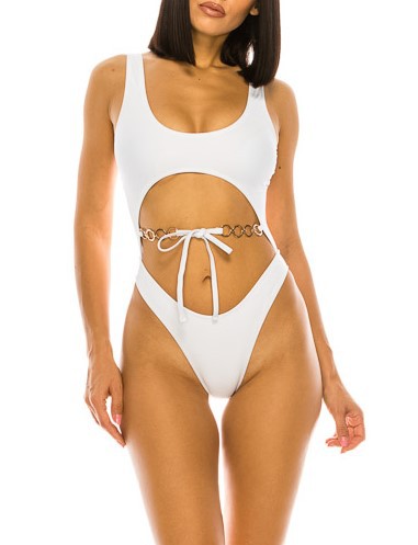 Meghan Cutout Bathing Suit - Pikemla